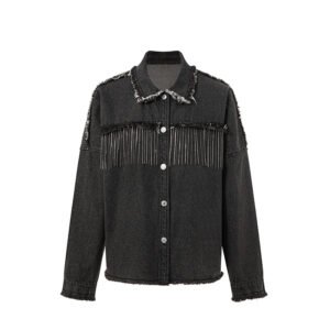 fringe denim jacket