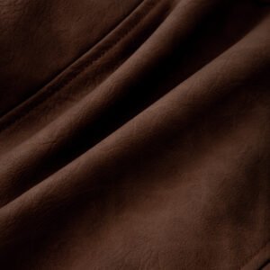 faux leather cropped jacket