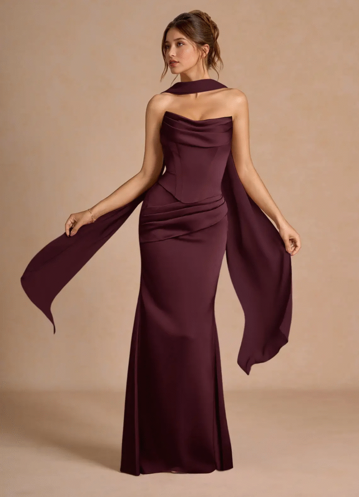 Custom-made dresses, skirts, and formal gowns