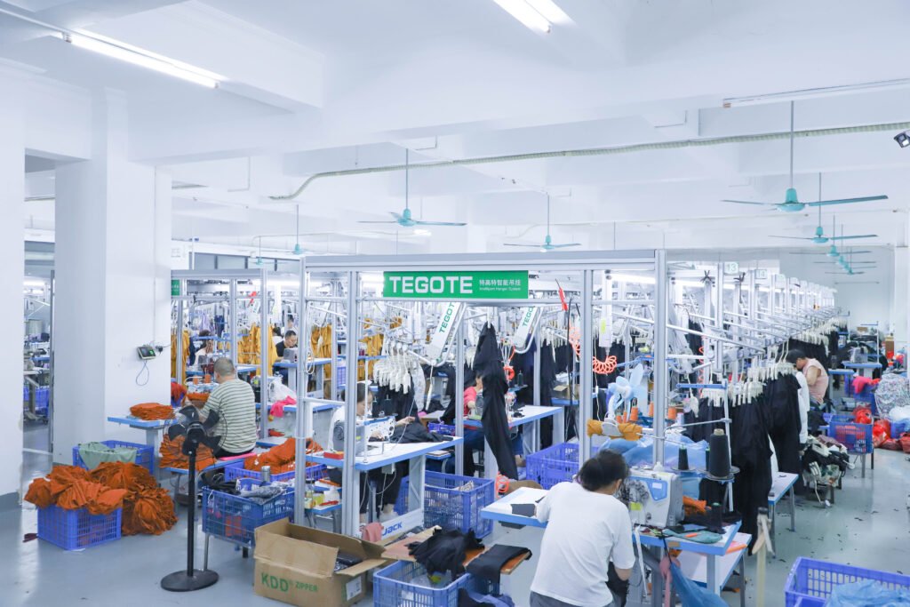 The sewing workshop of China Shengfu Textile Co., Ltd. The sewing workshop of China Shengfu Textile Co., Ltd.