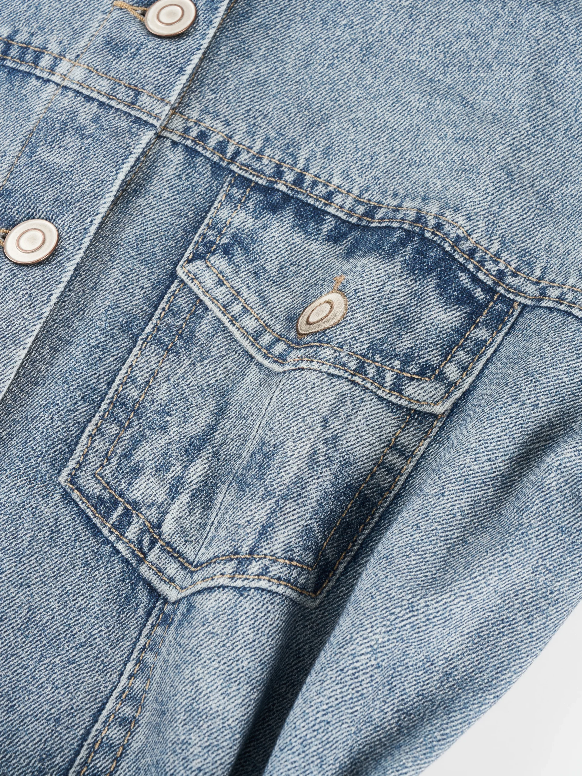 Belted Denim Maxi Shirt Dress
