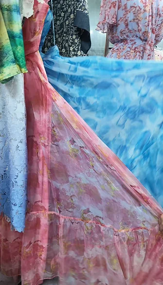 Several printed fabric references shown together